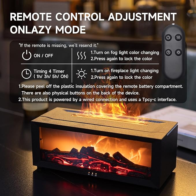 FlameGlow 2-in-1 Aroma Humidifier — Instantly Transforms Dry, Dull Rooms into a Cozy, Calming Oasis