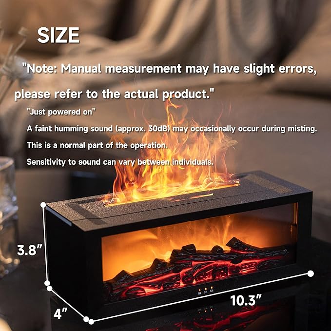 FlameGlow 2-in-1 Aroma Humidifier — Instantly Transforms Dry, Dull Rooms into a Cozy, Calming Oasis